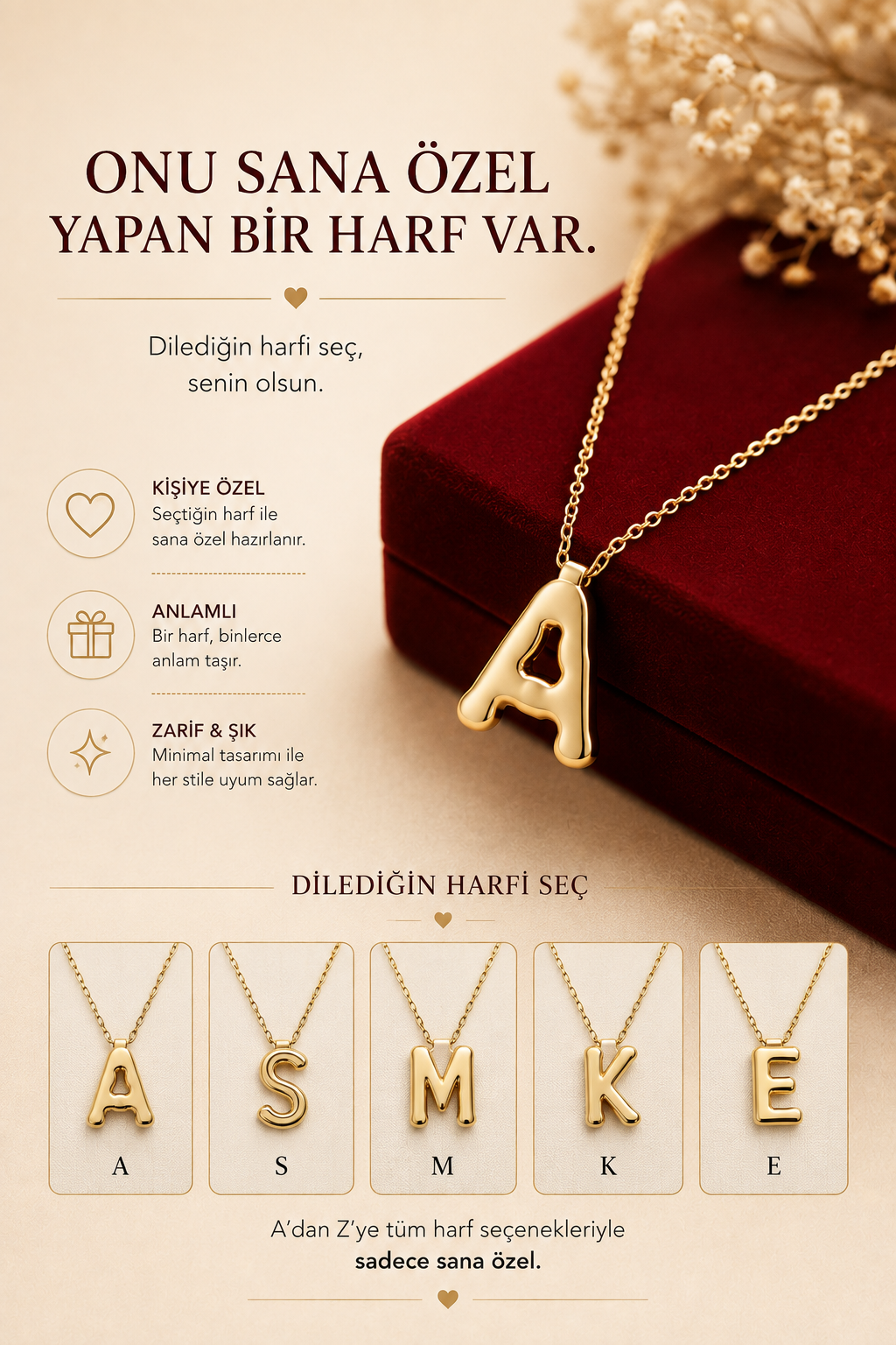 Vera – Kişiye Özel Çelik Takı Seti